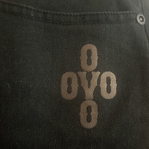 OVO October’s Very Own Black denim jeans relaxed fit size 32 - Picture 3 of 6